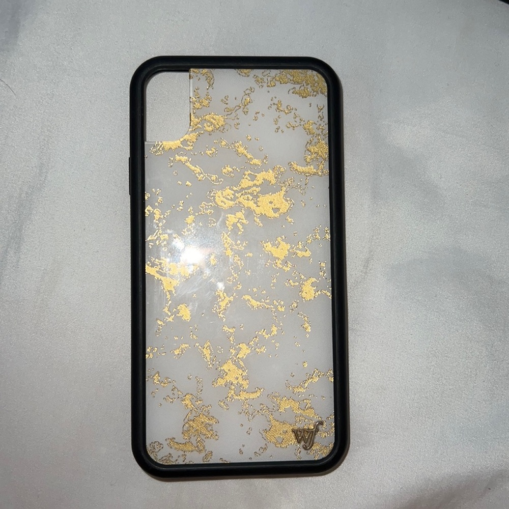 Gold and White wildflower iphone xr case